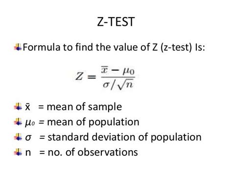 z test symbols